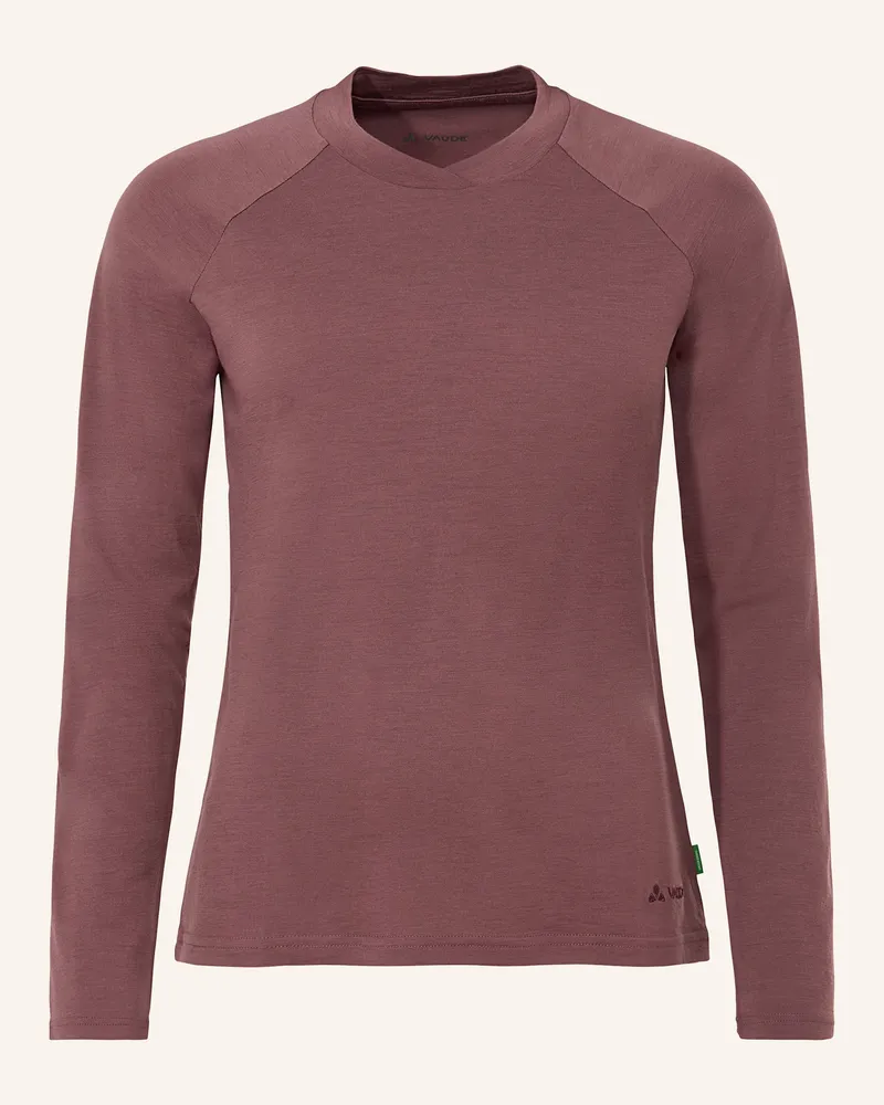 Vaude Funktionsshirt W Essential Wool Shirt rot Dunkelrot