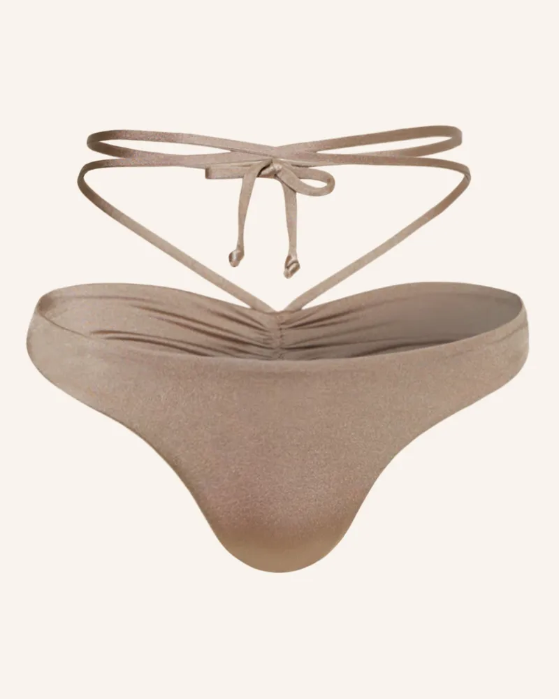 Espadrij Brazilian-Bikini-Hose Clair braun Hellbraun