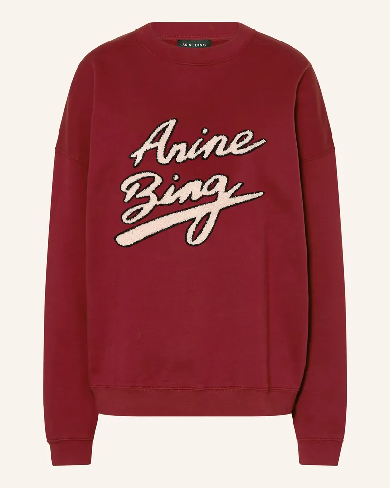 Anine Bing Sweatshirt MILES Dunkelrot