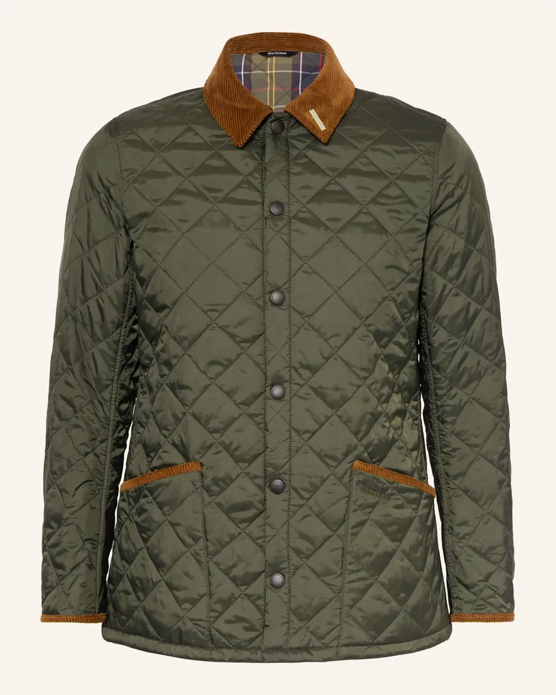 Barbour Steppjacke Liddesda gruen Dunkelgrün