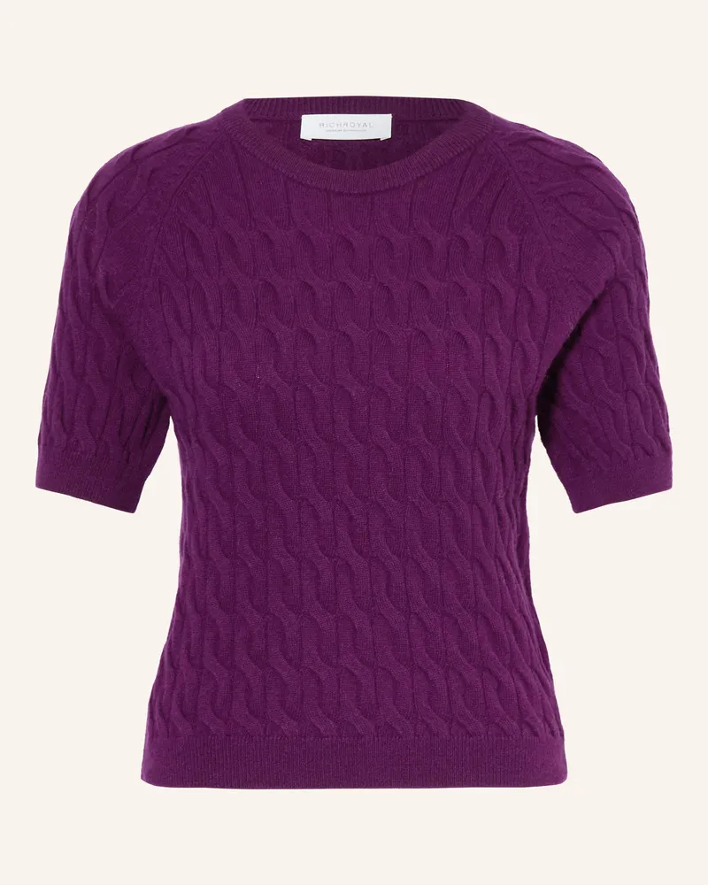 Rich&Royal Strickshirt Mit Merinowolle Und Cashmere lila Lila