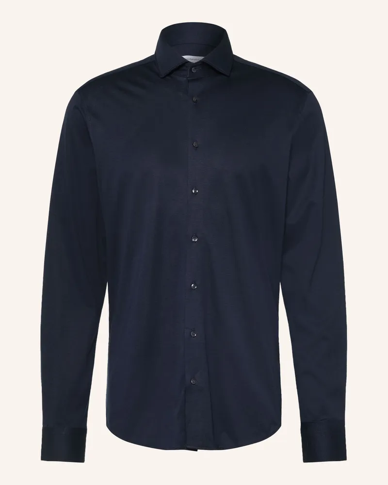 Seidensticker Jerseyhemd Regular Fit blau Dunkelblau