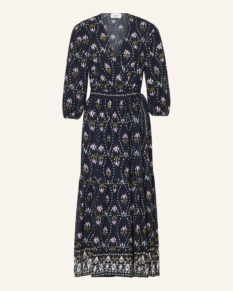 ba&sh Wickelkleid NERLA mit 3/4-Arm Dunkelblau