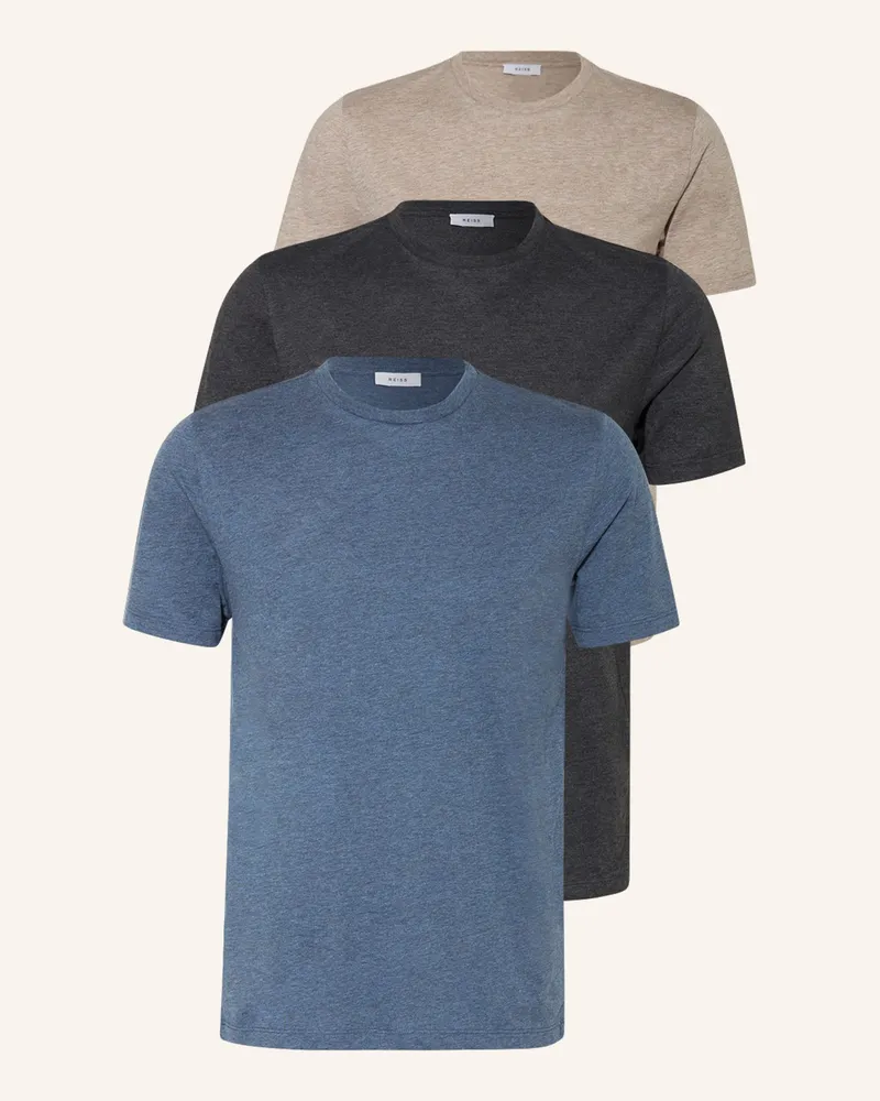 Reiss 3er-Pack T-Shirts BLESS Blau
