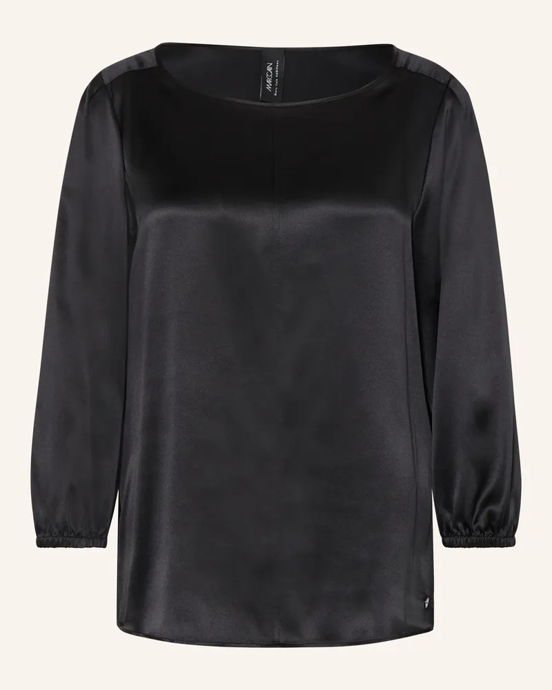 Marc Cain Blusenshirt Aus Seide Mit 3/4-Arm schwarz 900