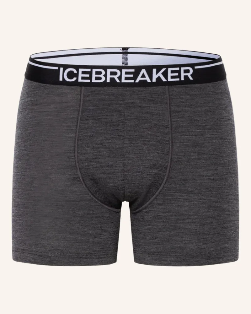 Icebreaker Funktionswäsche-Boxershorts Anatomica Aus Merinowolle grau Grau