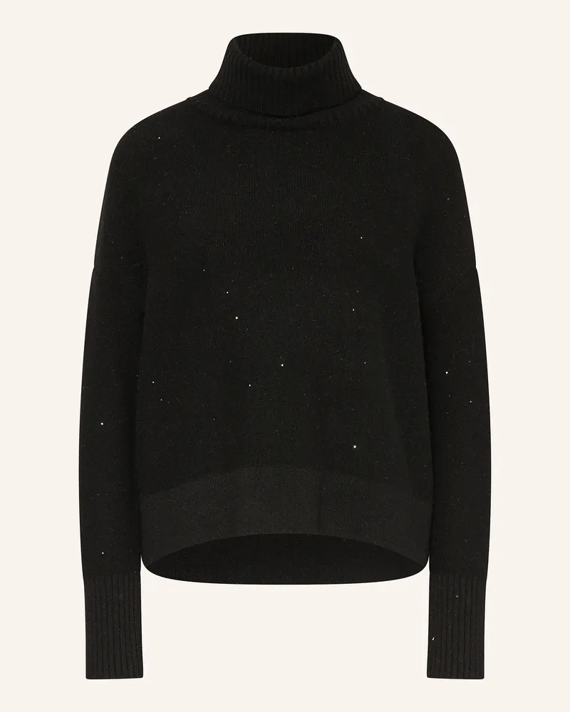 (THE MERCER) N.Y. Cashmere-Pullover mit Pailletten Schwarz