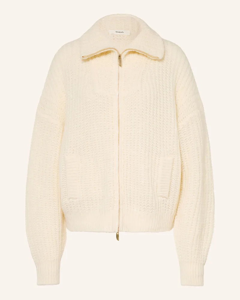 ba&sh Strickjacke Belwane Mit Alpaka weiss Ecru