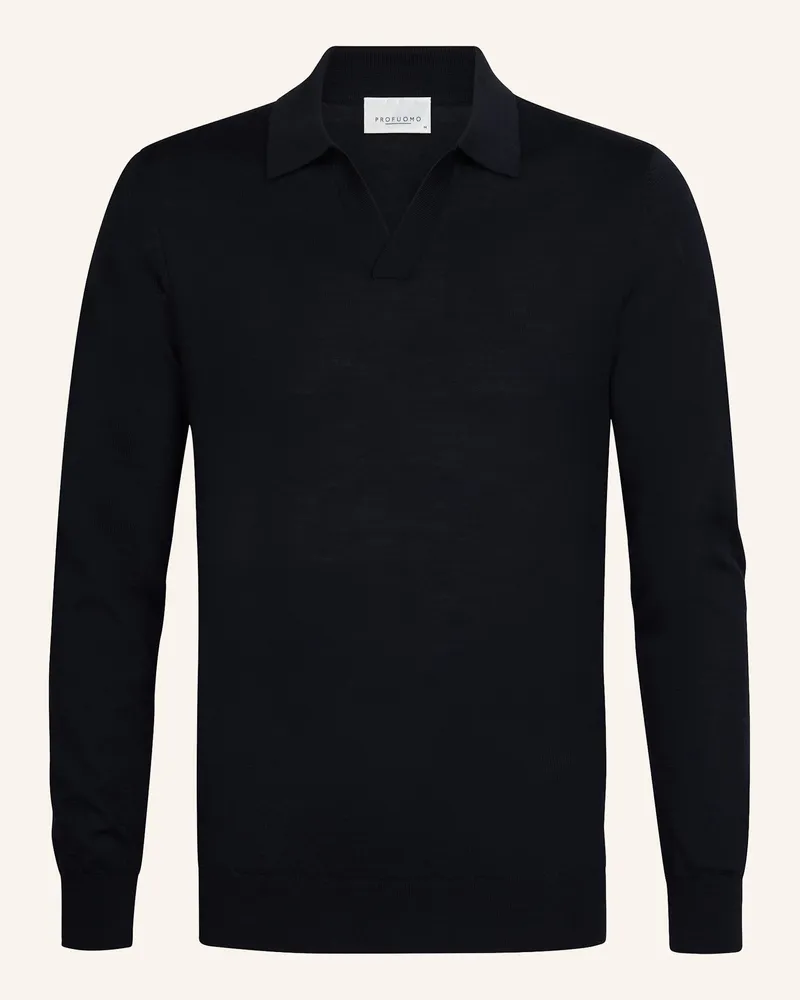 Profuomo Poloshirt blau Blau