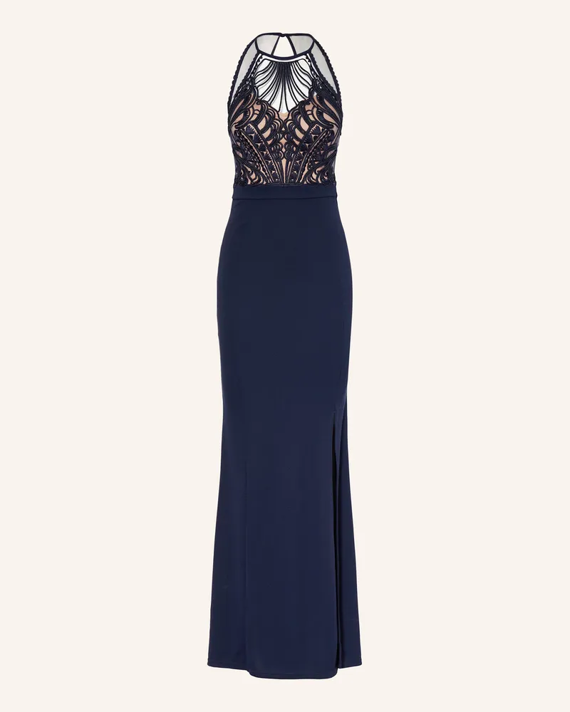 Lipsy  Abendkleid mit Spize Dunkelblau
