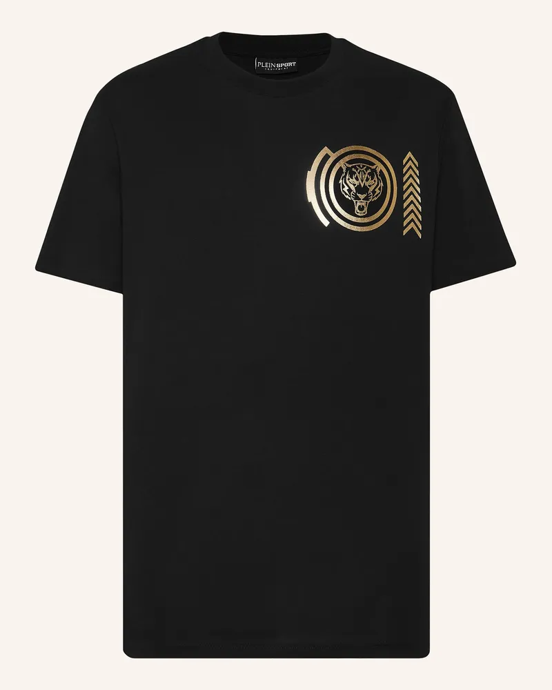Philipp Plein T-Shirt Rundhalsausschnitt Ss TIGER Schwarz