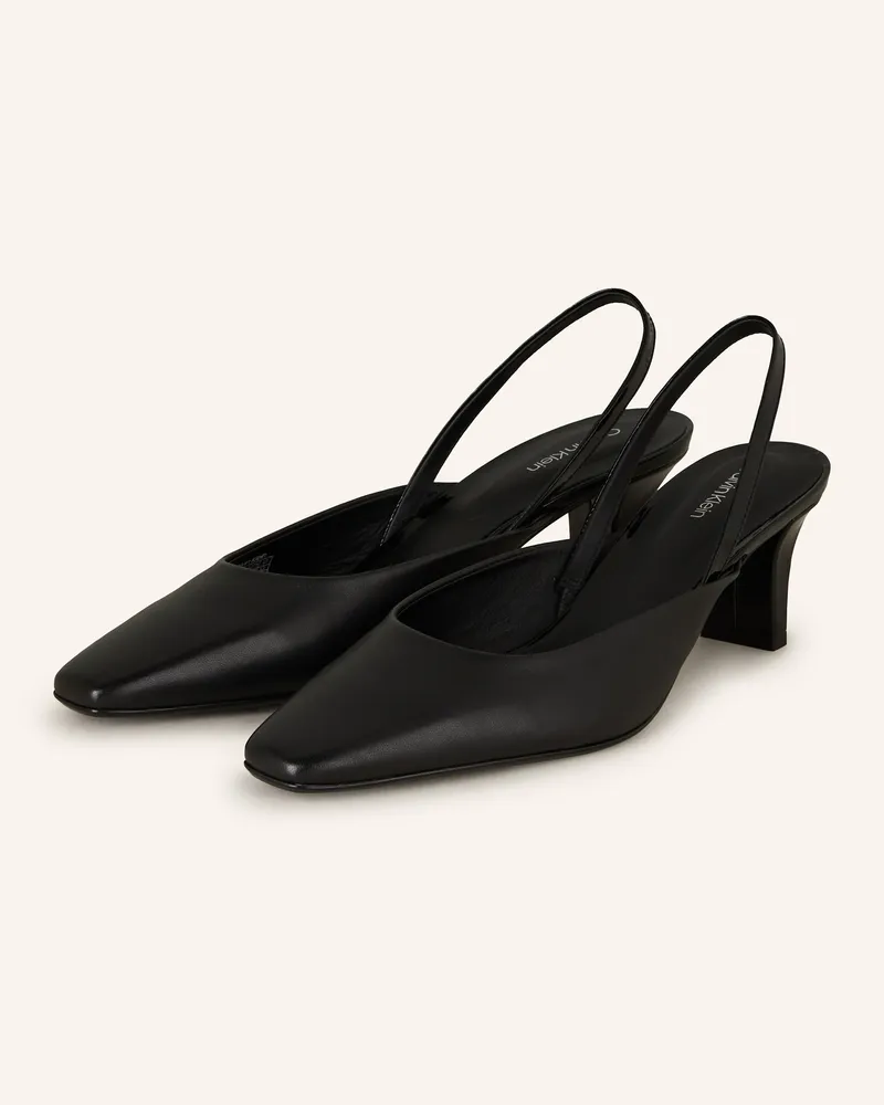Calvin Klein Slingpumps Schwarz