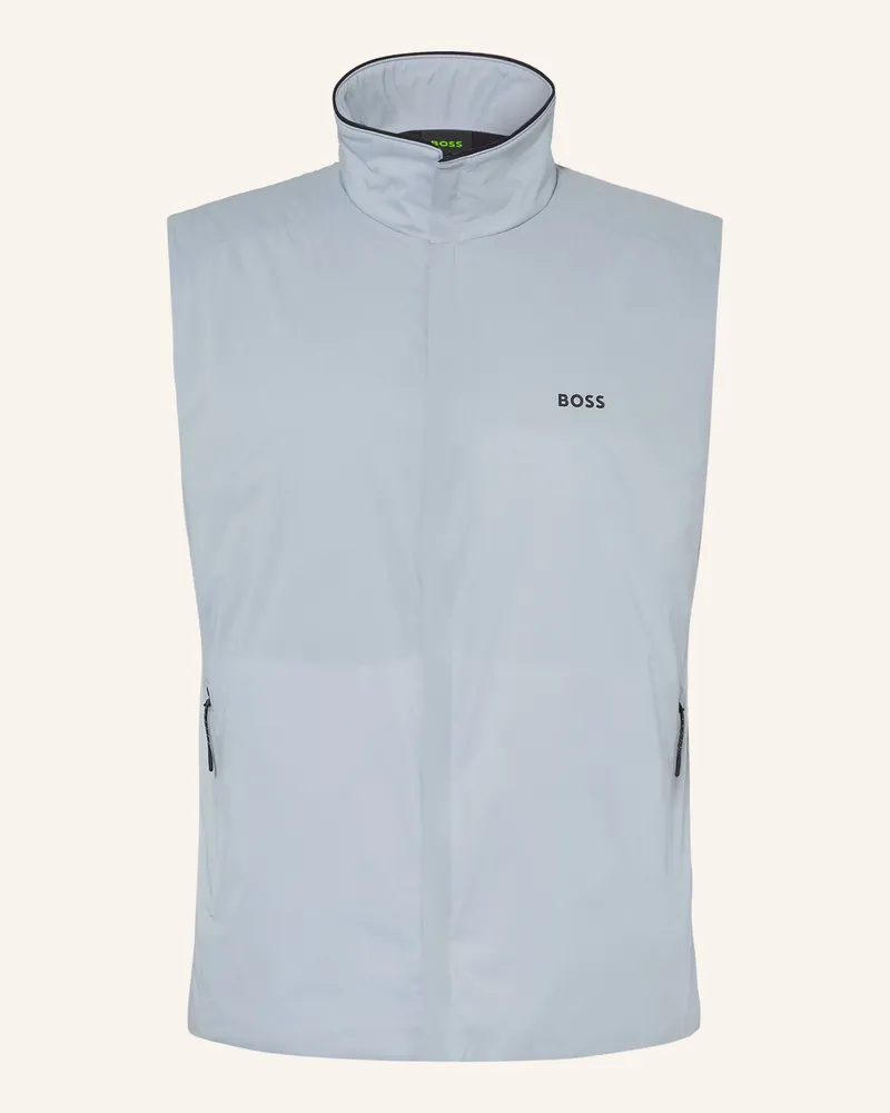 HUGO BOSS Weste Lite-X grau Hellblau