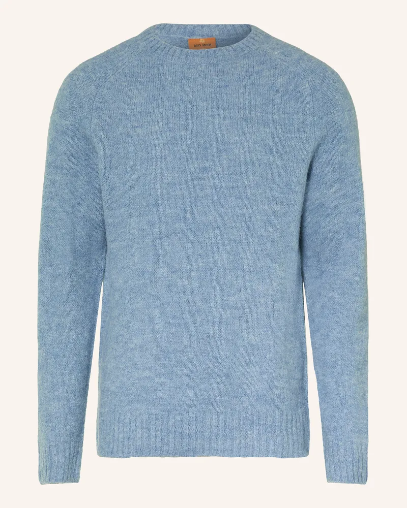 Mos Mosh Pullover Mmgcarlos Mit Alpaka blau Hellblau