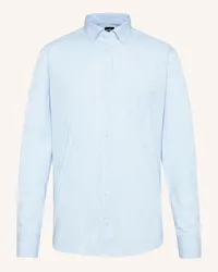 van Laack Hemd Tailor Fit Langer Ärmel Button Down Kragen Blau