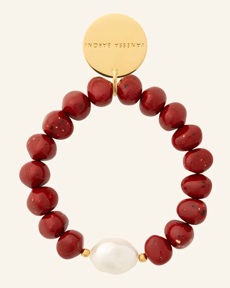 Vanessa Baroni Armbänder Beach Stone Flex Bracelet Coral By Glambou gold Gold