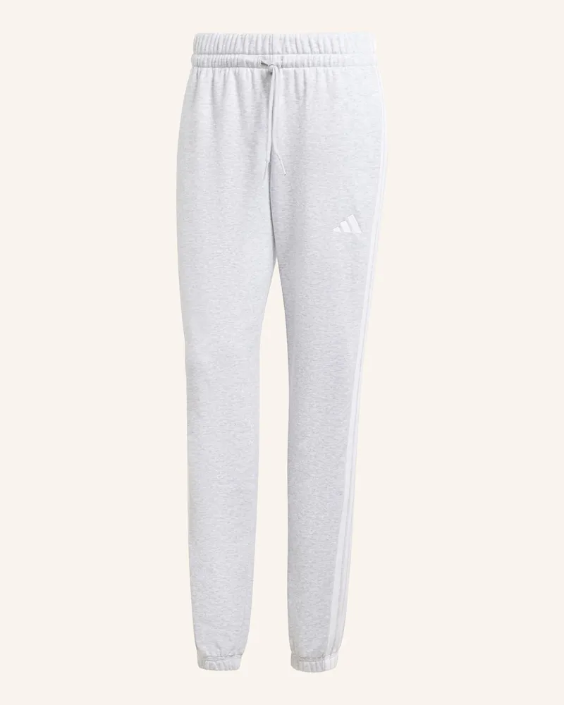 adidas Sweatpants Essentials 3-Streifen grau Weiss