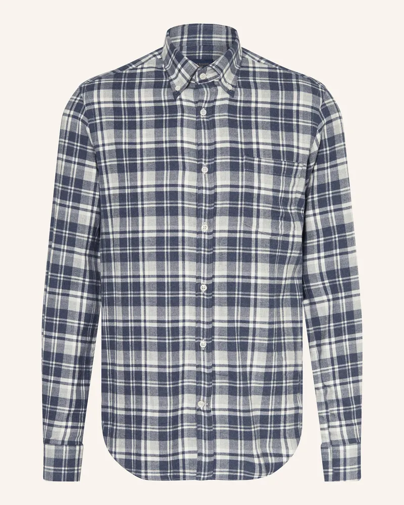 Paul & Shark Flanellhemd Comfort Fit Dunkelblau