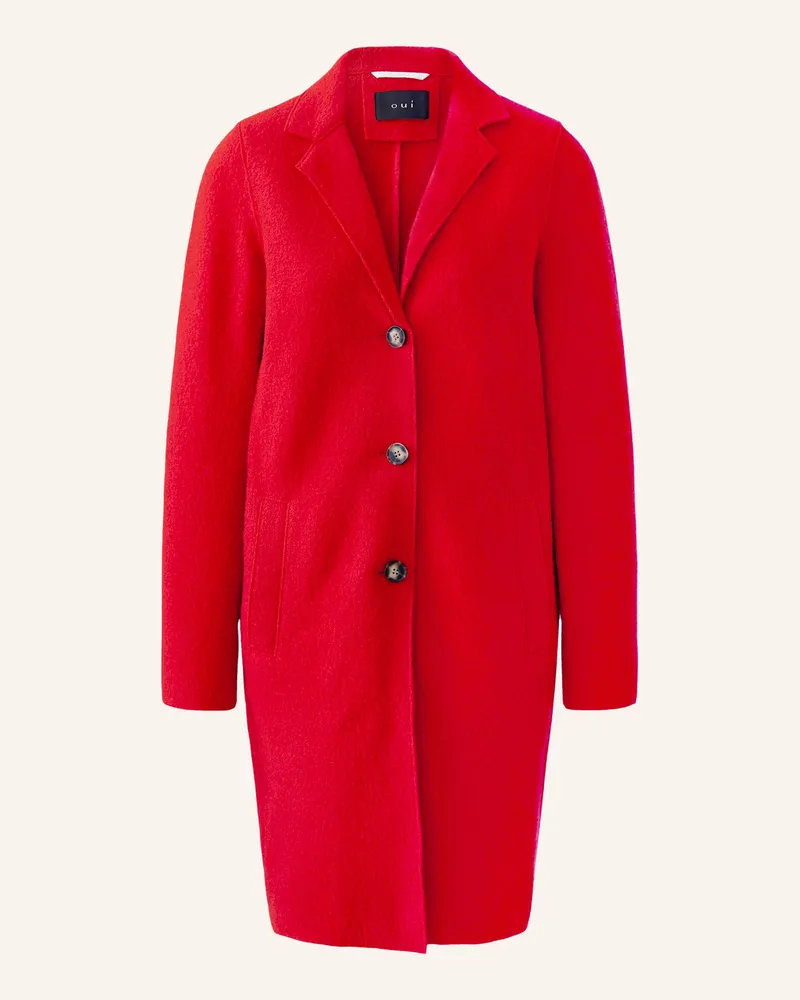 Oui  Wollmantel rot Rot