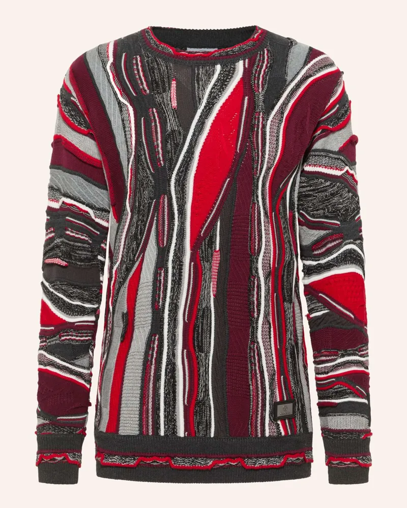 Carlo Colucci Strickpullover Fazio grau Dunkelgrau