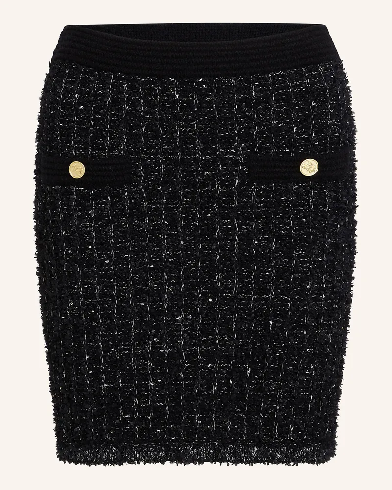 Karl Lagerfeld KARL ESSENTIAL STRICKROCK AUS BOUCLÉ Schwarz