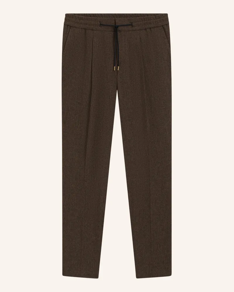 HUGO BOSS Business Hose GETLIN251F3 Slim Fit Braun