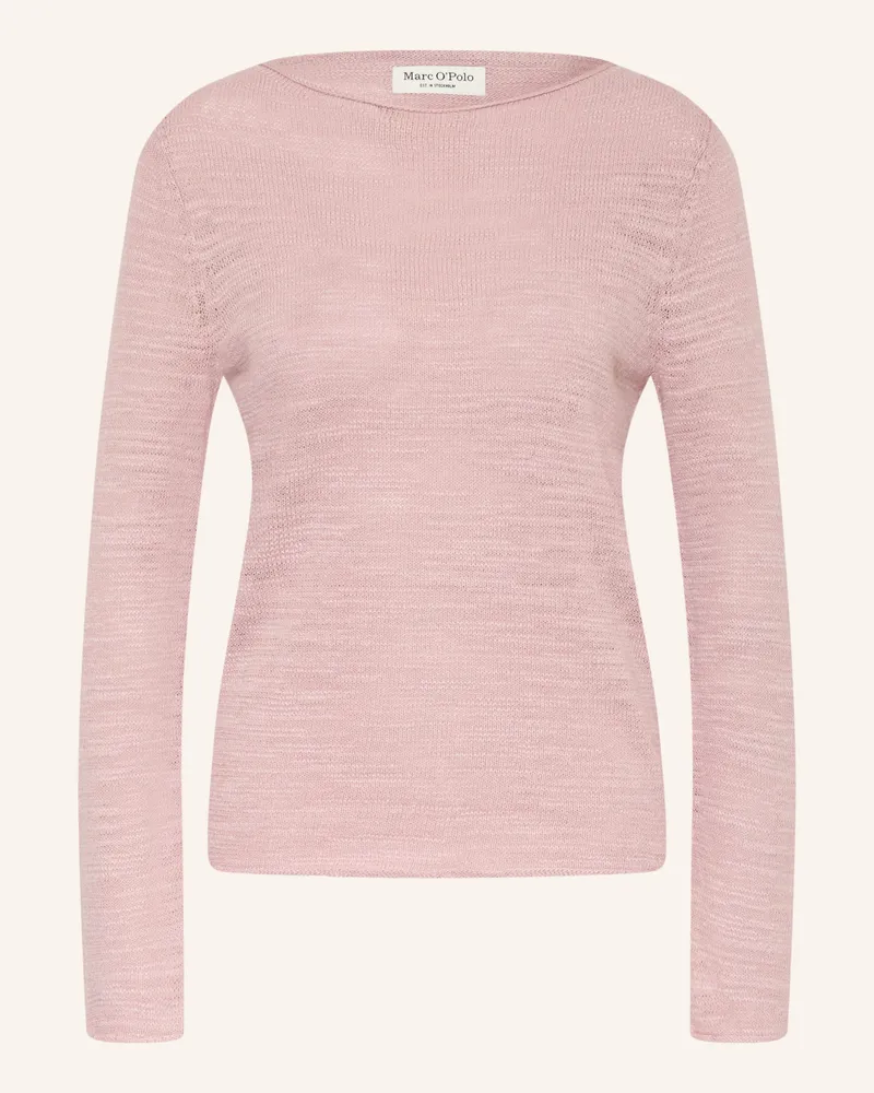 Marc O'Polo Pullover Mit Leinen rosa Rosé