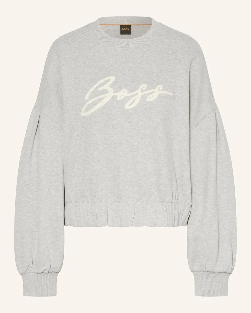 HUGO BOSS Sweatshirt Easton grau Hellgrau