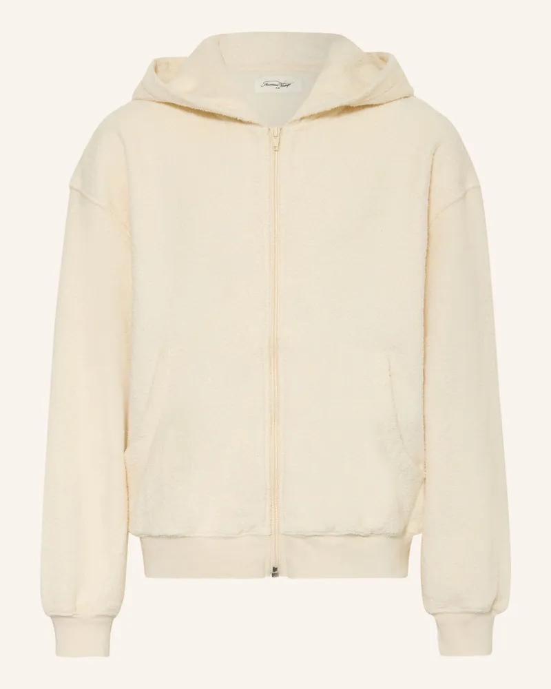 American Vintage Frotteejacke weiss Ecru