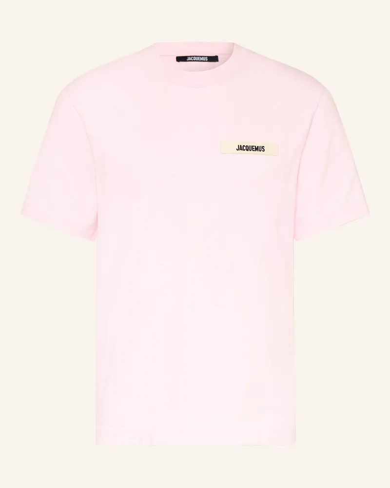 Jacquemus T-Shirt Le Tshirt Gros Grain rosa Rosa