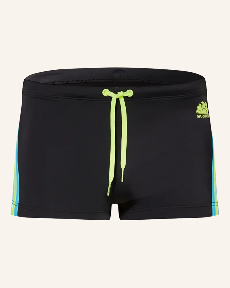 Sundek Badehose RAINBOW Schwarz