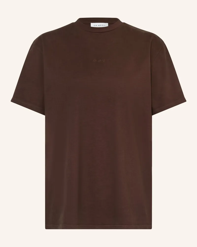 OH APRIL Oversized-Shirt Good Karma braun Dunkelbraun