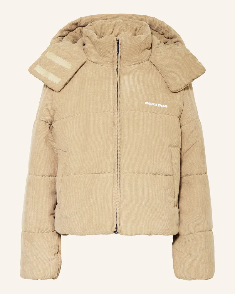 PEGADOR Steppjacke Blanca Aus Cord beige Camel