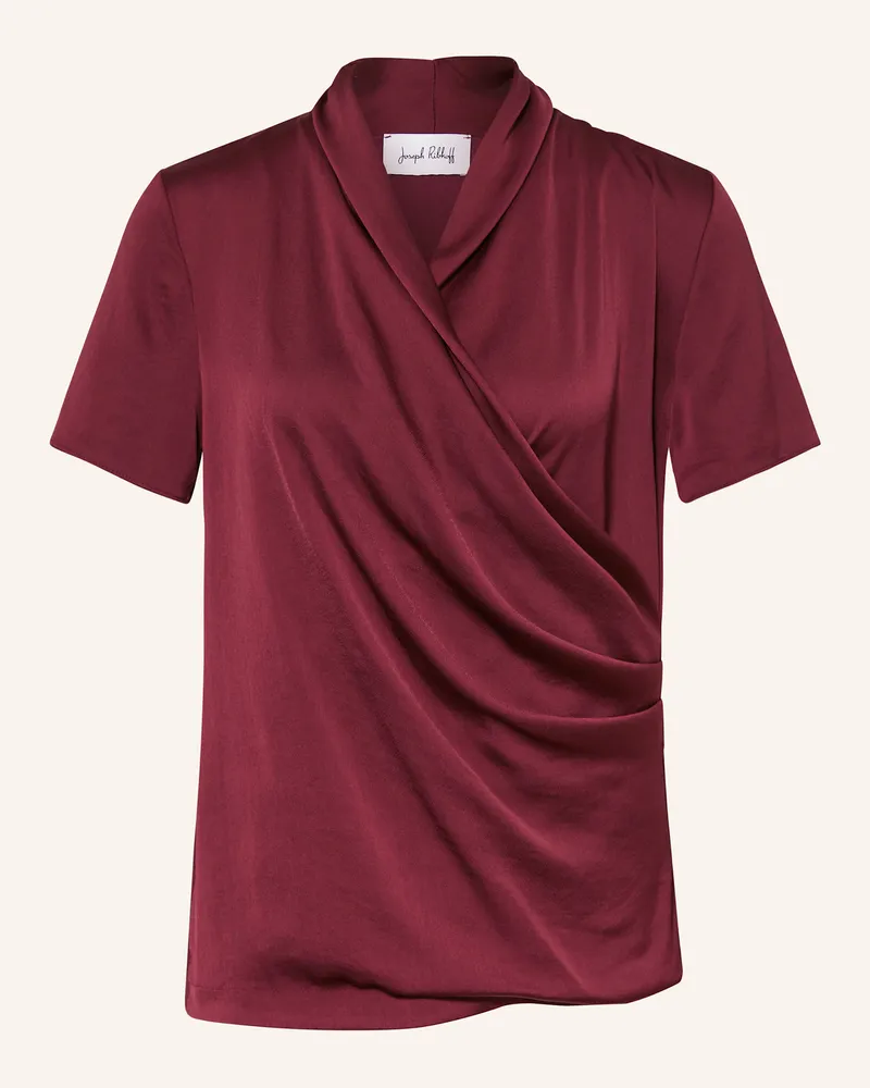 Joseph Ribkoff T-Shirt in Wickeloptik Dunkelrot