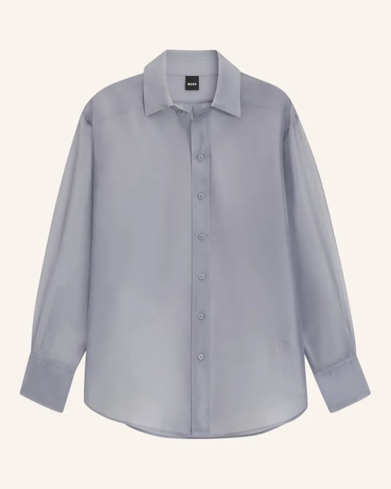HUGO BOSS Business Bluse BERRYBA Not Applicable Hellgrau