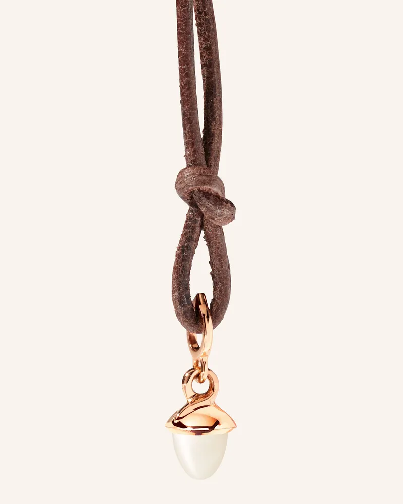 TAMARA COMOLLI Anhänger Minimikado Anhänger Mit Sand/White Mondstein rosegold Roségold