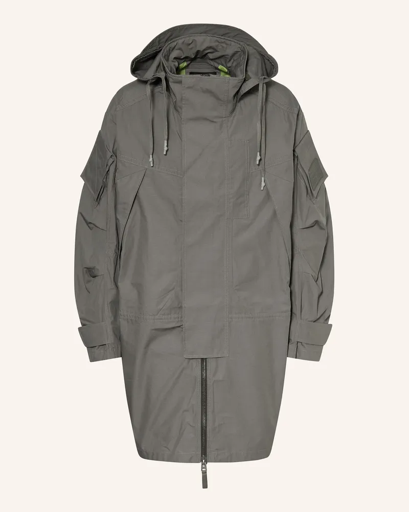 G-STAR RAW Parka Balloon Shell Mit Abnehmbarer Kapuze grau Grau