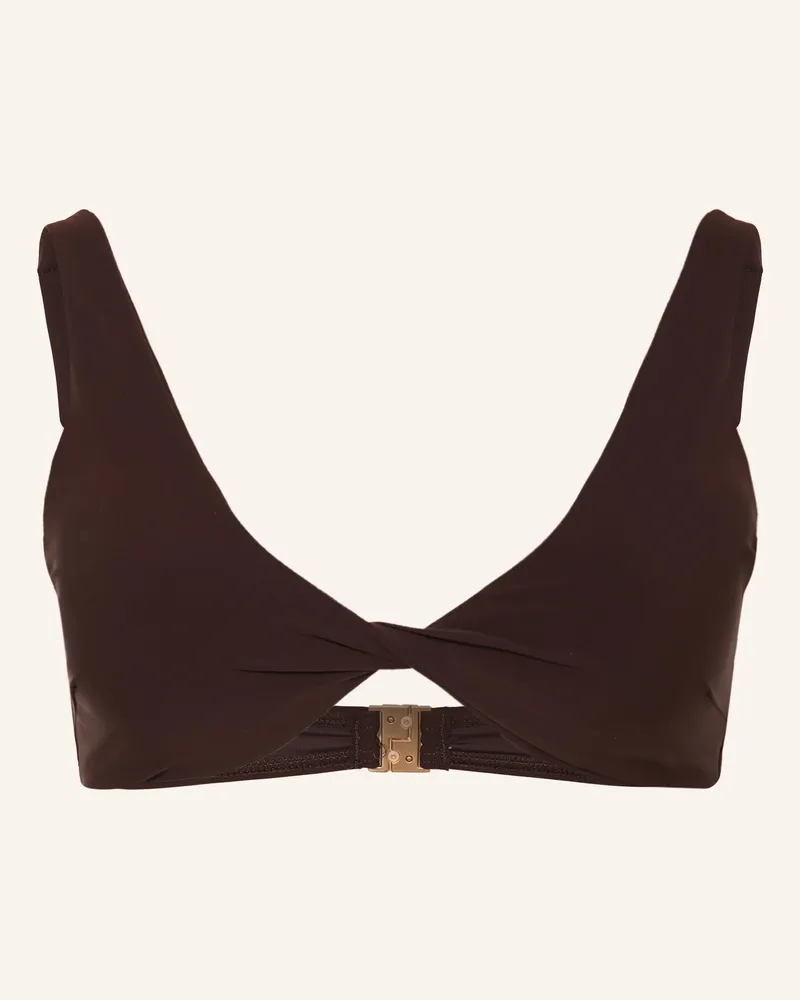 JETS Australia Triangel-Bikini-Top JETSET Dunkelbraun