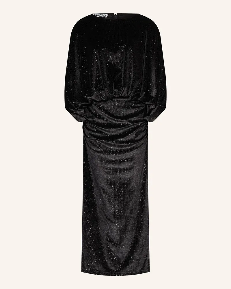 Essentiel Samtkleid Ividence schwarz Schwarz