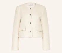 Bouclé-Jacke mit Glitzergarn