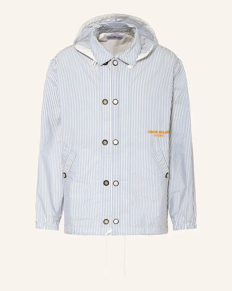 Stone Island Jacke MARINA mit abnehmbarer Kapuze Blau