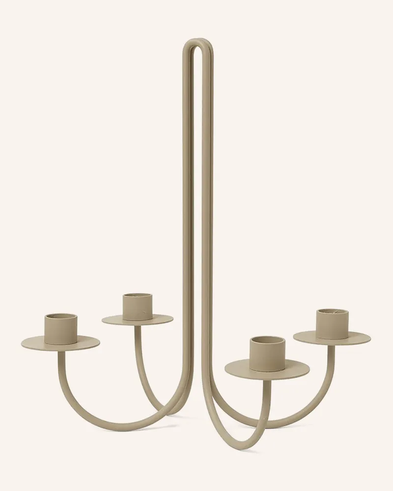 ferm LIVING Kerzenhalter SWAY Beige