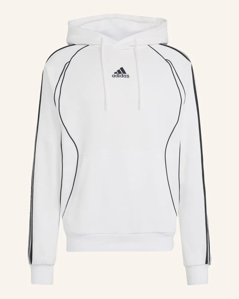 adidas ADICOLOR TEAMGEIST CUT LINE HOODIE Weiss