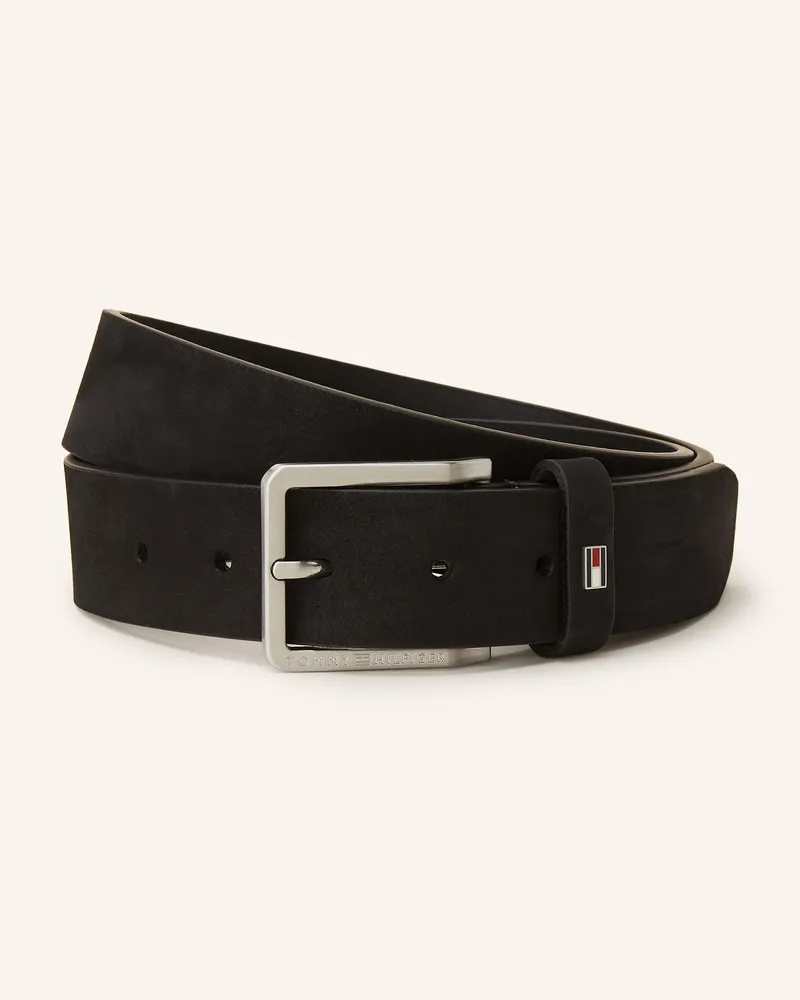 Tommy Hilfiger Ledergürtel OLIVER Schwarz