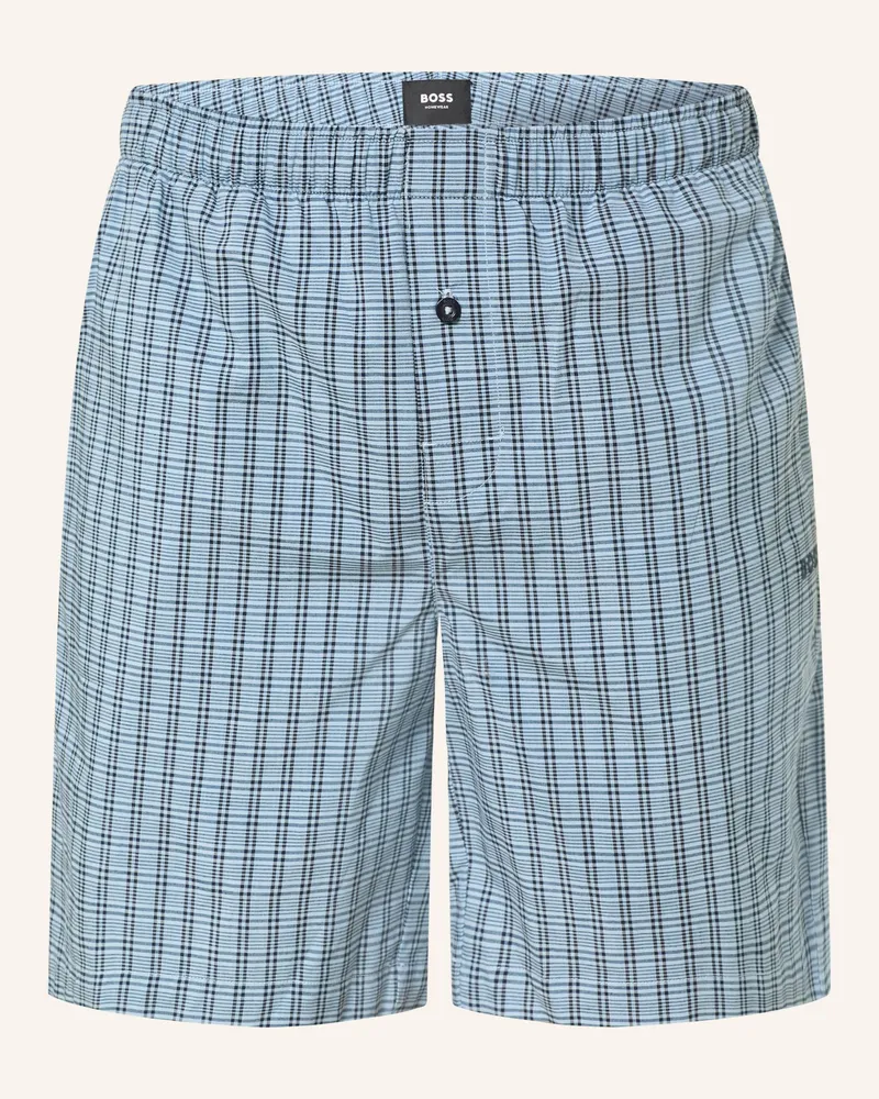 HUGO BOSS Schlafshorts Chris blau Hellblau