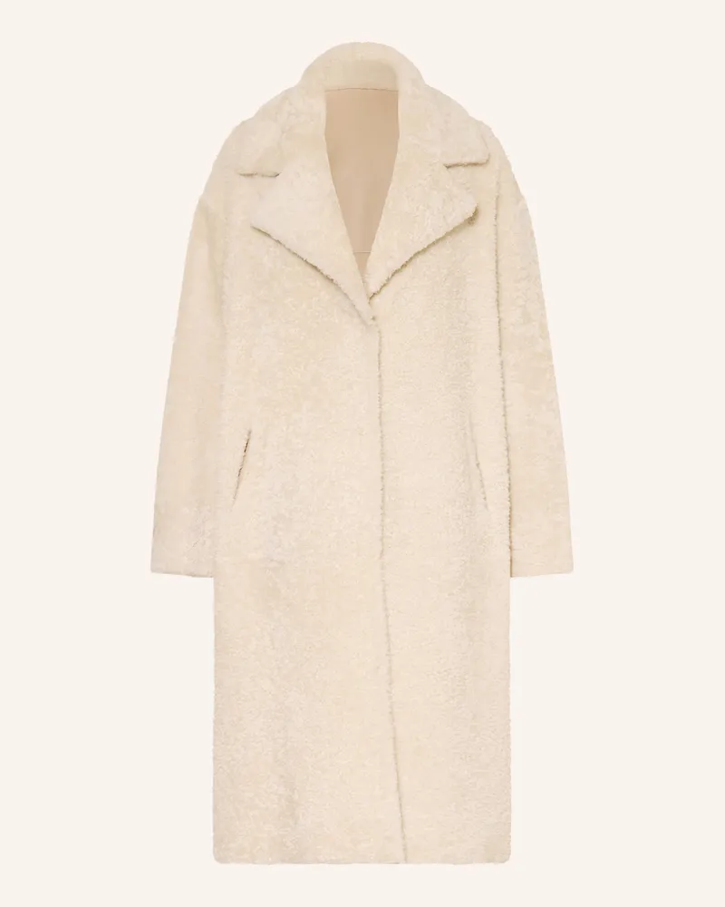 Arma Ledermantel Delfina Zum Wenden weiss Creme