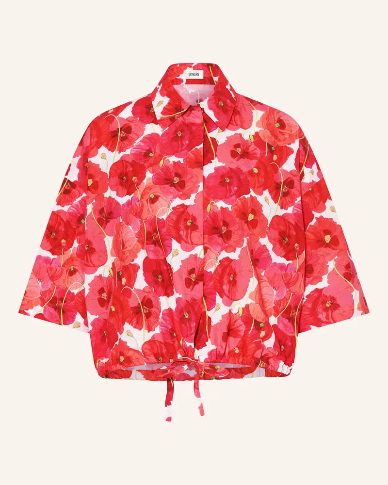 Drykorn Hemdbluse LAINAY mit 3/4-Arm Rot