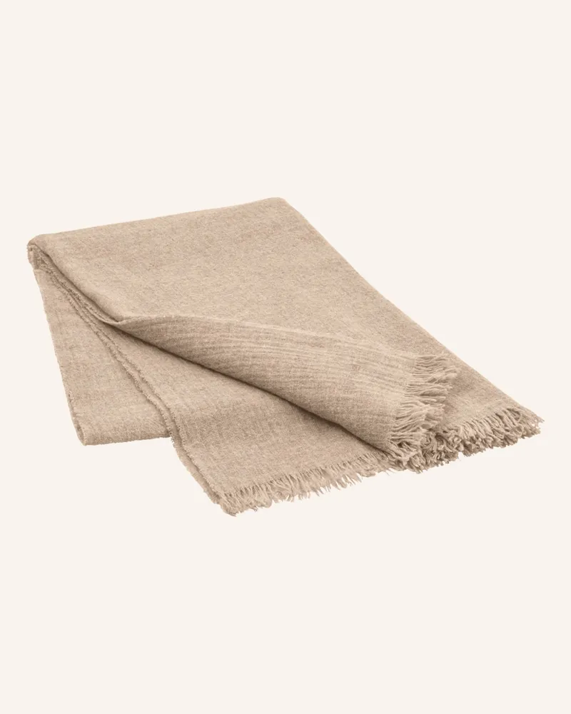 Blomus Plaid MERINO aus Merinowolle Beige