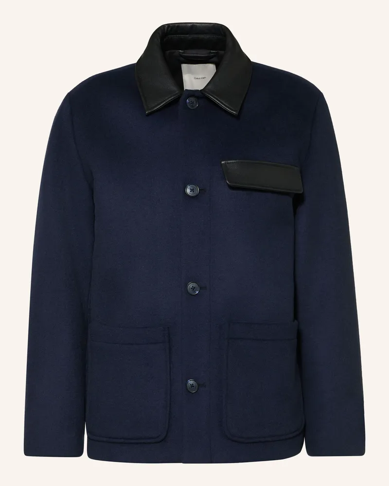 Calvin Klein Overjacket blau Dunkelblau