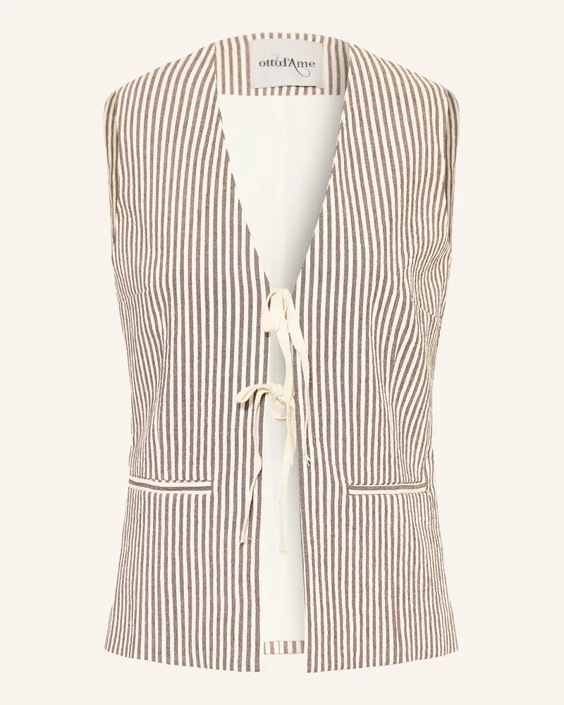 ottod’Ame Blazerweste Braun